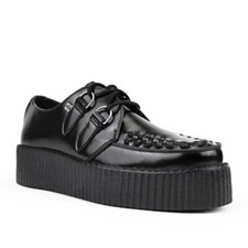 T.U.K. V6802 TUK Black Creeper 2-Rings Viva High Leather