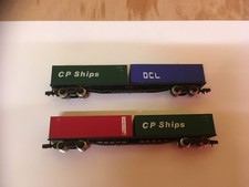 Lot.128X...N GAUGE FARISH CONTAINER WAGONS...X...2.........................#25#