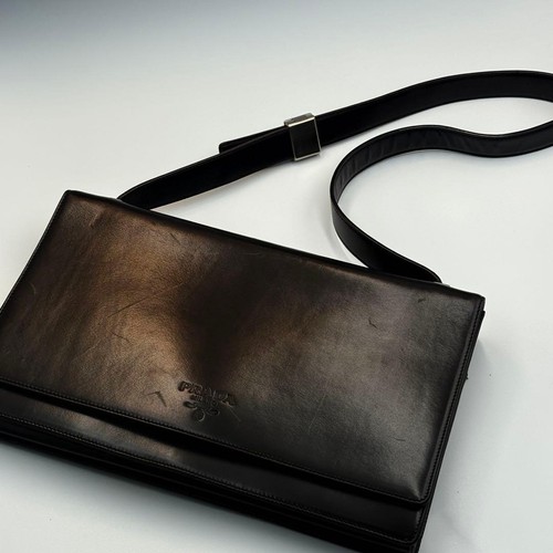 Prada leather shoulder - leather, bag