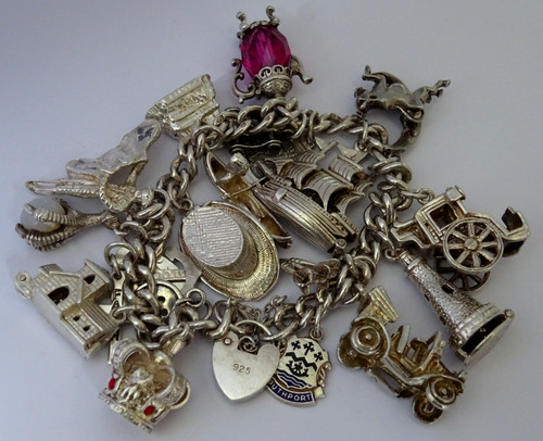 Vintage heavy solid - , silver