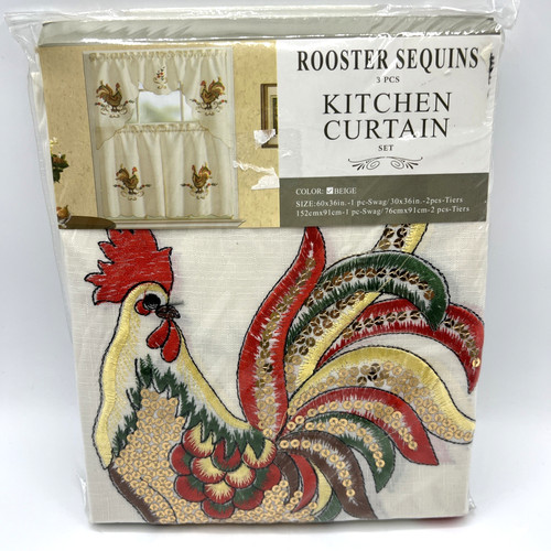 Rooster sequins kitchen - sequins,