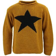 Chunky Wool Knit Star Jumper