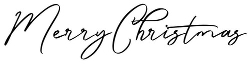 Merry christmas long cling - long,