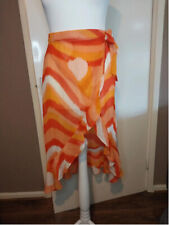 George orange wave print