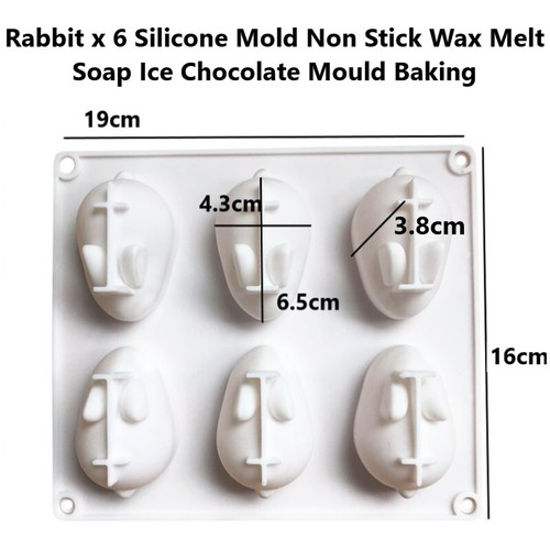 Rabbit silicone mold - rabbit, x