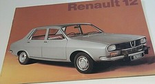 1972 Renault 12 Car Sales brochure 10 pages 