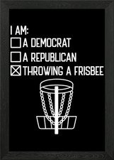 Disc Golf Frisbee Golf Framed