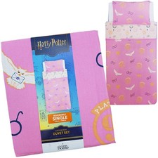 Harry Potter Single Duvet Pink