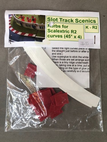 Slot car scenics kerbs for - car,