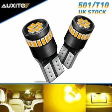 2x T10 LED Yellow BULBS