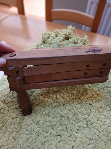 Vintage wooden football rattle - vintage,