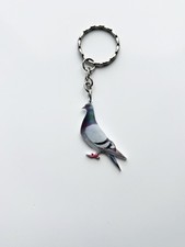 Pigeon Silver Keyring /
