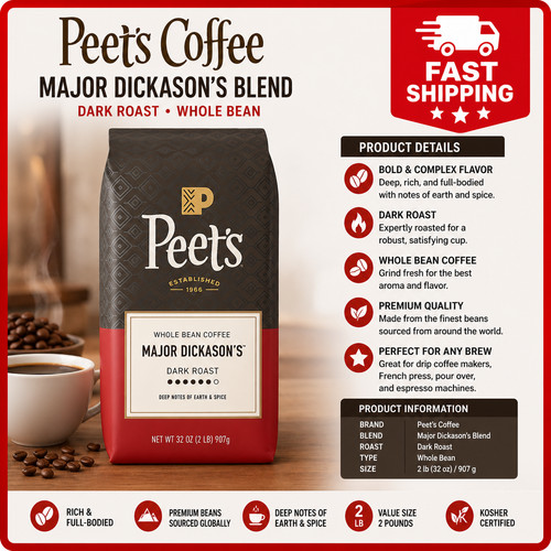 2lb peet coffee dark - peet's, roast
