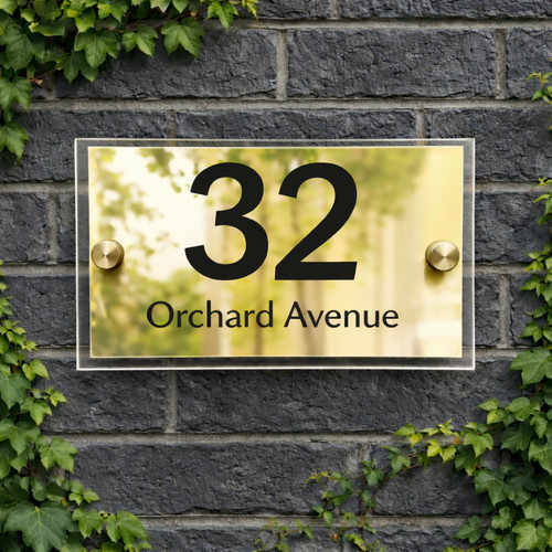 House number plaques - number,