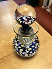 Caithness Millefiore Glass Perfume Bottle Romance. Vintage. Excellent Condition