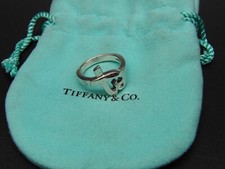 Tiffany & Co. Paloma Picasso Heart Ring Sterling Silver 925 UK Size "J 1/2"