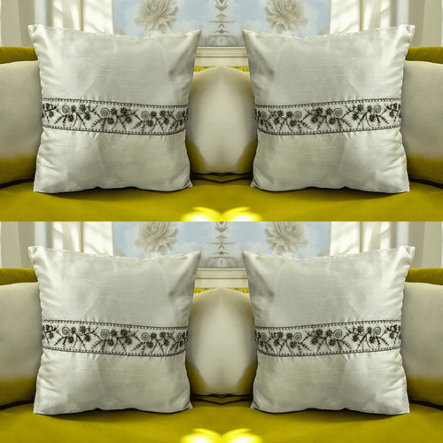 Cushion covers grey beige - grey, set