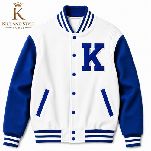 Custom white varsity - custom, jacket