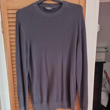 Mens Grey Waffle Primark Knit
