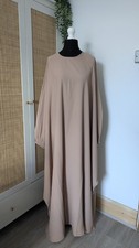 Beige Butterfly Abaya Kaftan
