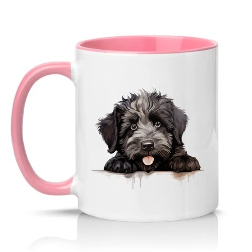 Cute black fluffy puppy - black,