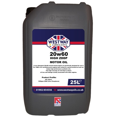 20w60 high zinc mineral oil - zinc,