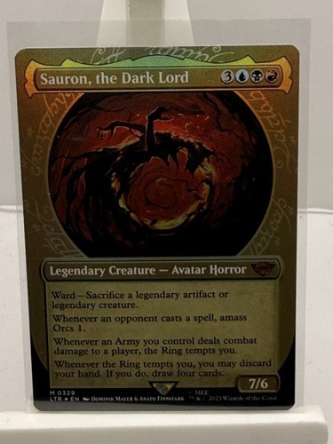 Sauron the dark lord showcase - the,