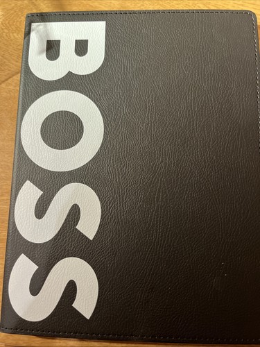 Boss leather band notebook - leather,