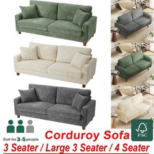 2/3/4 Seater Corduroy Sofa Bed