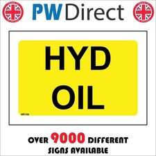 SIGN HYD OIL MR106 HYDRAULIC FLUID POWER TRANSMISSION MACHINERY EQUIPMENT