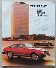 1980 AMC Spirit AMX Concord Pacer Eagle 4-WD car sales marketing brochure Gift