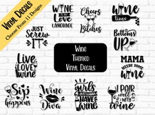 Wine Themed Vinyl Decals |