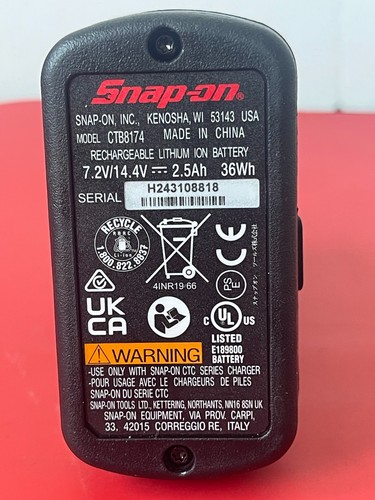 Snap ctb8174 2 - ctb8174, 2.5ah