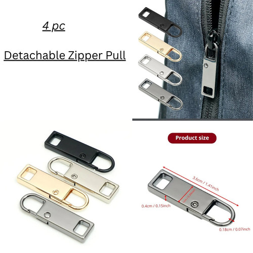 4pcs detachable zipper - 4pcs,