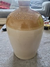 Hicks and Company Wine Merchants Plymouth Stonewear Flagon Bottle 137