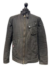 Men's BARBOUR International Legion Black Waxed Cotton Zip Casual Jacket XXL A35