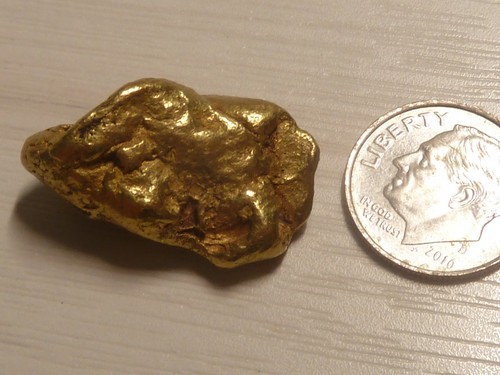 Genuine large gold nugget - genuine,