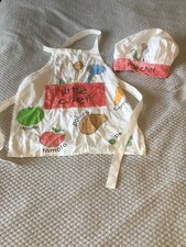 Kids Little Chef Apron And Chefs Hat Costume Halloween Dress Up One Size