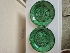 Green Wedgewood Plates 8.5