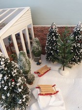 dolls house 12th scale miniatures winter garden
