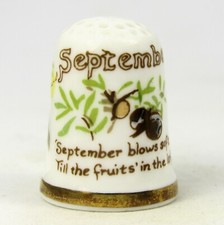 CAVERSWALL THIMBLE 'SEPTEMBER'