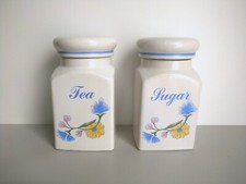 Tea Sugar White Blue and
