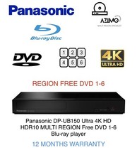 Panasonic DP-UB150 4K Dolby Atmos Multi Region DVD 1-6 3D HDR10 Blu-ray player