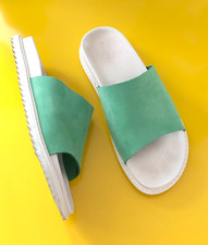 Rare L.F. Markey Green Leather