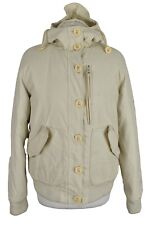 TIMBERLAND Beige Padded Jacket size M Womens Full Zip Outerwear Outdoors