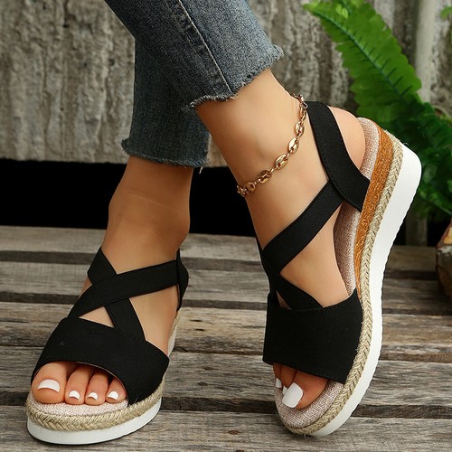 Wedge sandals for women cross - wedge,