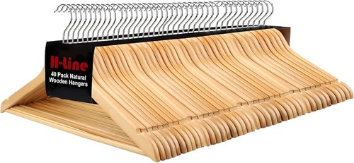 20x wooden coat hangers suit - coat,