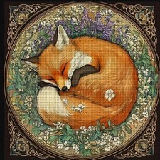 SLEEPY FOX PRINTED 11 COUNT