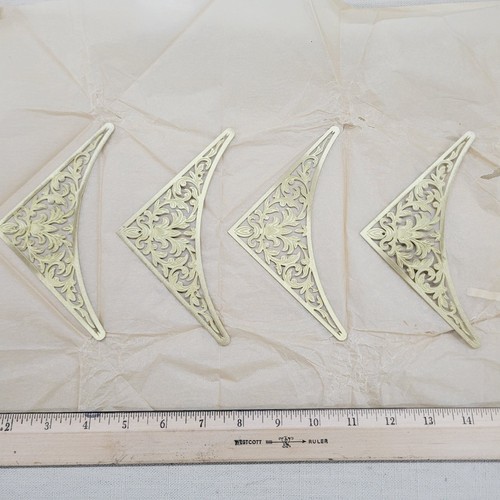 Decorative brass corner pieces - brass,