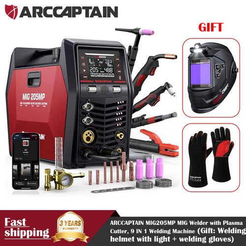 Arccaptain mig205mp mig welder - mig205mp,